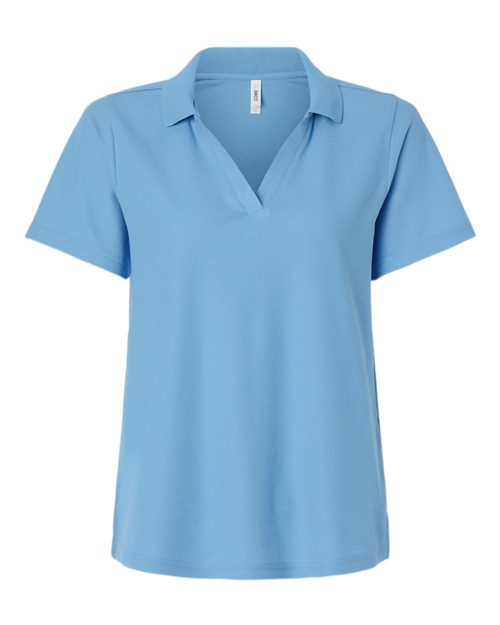 Women's Resolve CVC Performance Pique Polo - Columbia Blue Front