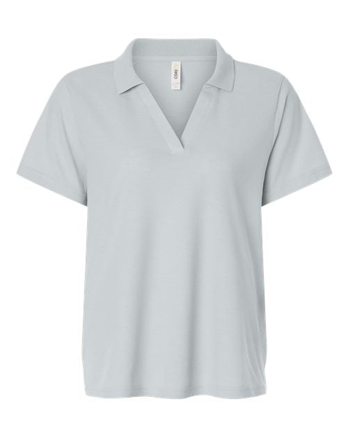 CORE365 Women's Resolve CVC Performance Pique Polo - Platinum Front