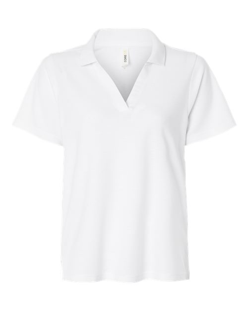 Women's Resolve CVC Performance Pique Polo - White Front