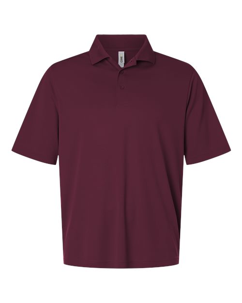 Men's Nova Performance Pique Polo - Burgundy Front