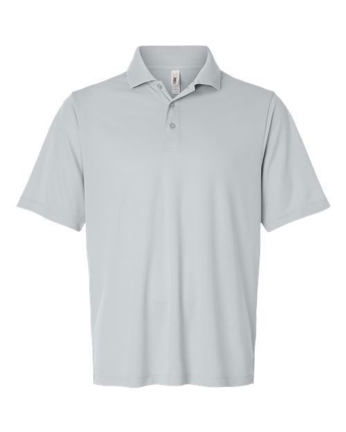 Men's Nova Performance Pique Polo - Platinum Front