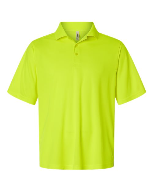 Men's Nova Performance Pique Polo - Safety Yellow Front