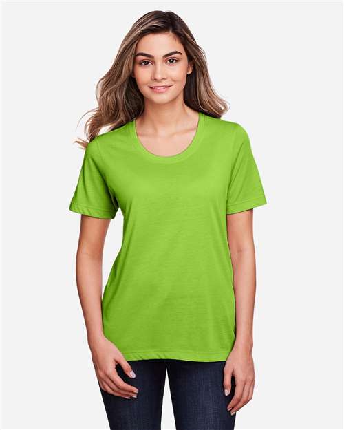 CORE365 Women's Fusion ChromaSoft™ Performance T-Shirt - Model Front