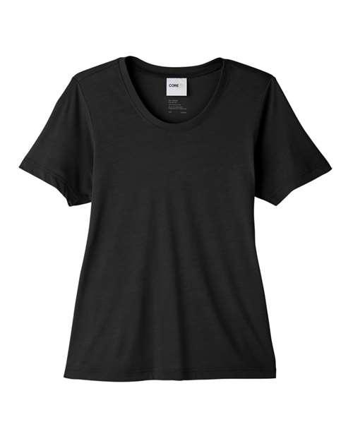 Women's Fusion ChromaSoft™ Performance T-Shirt - Black Front
