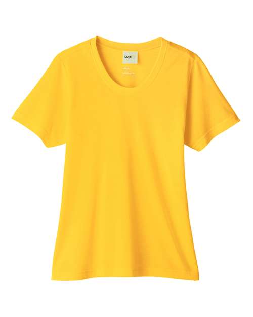 Women's Fusion ChromaSoft™ Performance T-Shirt - Campus Gold Front