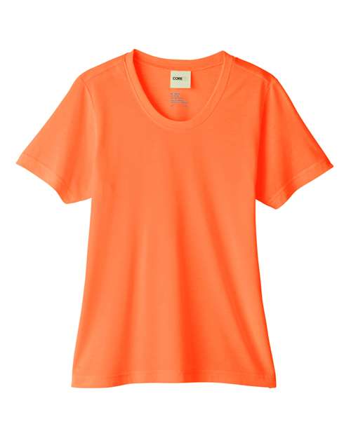 Women's Fusion ChromaSoft™ Performance T-Shirt - Campus Orange Front
