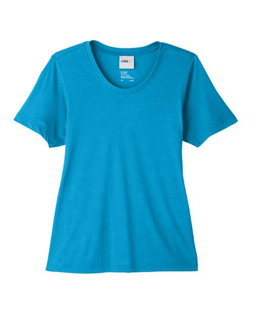 Women's Fusion ChromaSoft™ Performance T-Shirt - Electric Blue Front