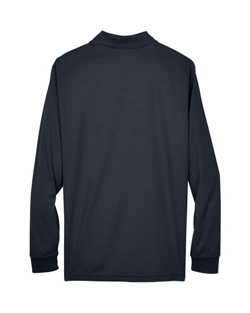 Men's Pinnacle Performance Long Sleeve Piqué Polo - Carbon Back