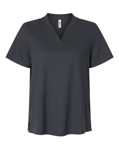 Women's Nova Performance Pique Polo - Carbon Front