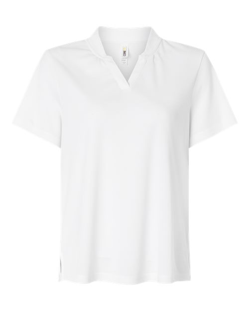 Women's Nova Performance Pique Polo - White Front