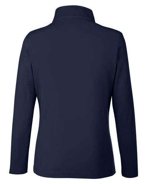 Women's Fusion ChromaSoft™ Pique Quarter-Zip Pullover - Classic Navy Back