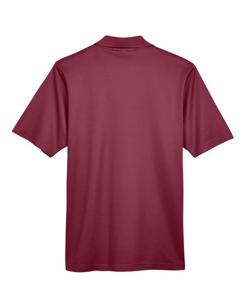 Men's CrownLux Performance® Plaited Polo - Burgundy Back