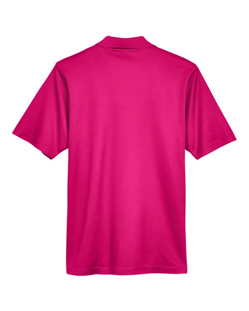 Men's CrownLux Performance® Plaited Polo - Crown Raspberry Back