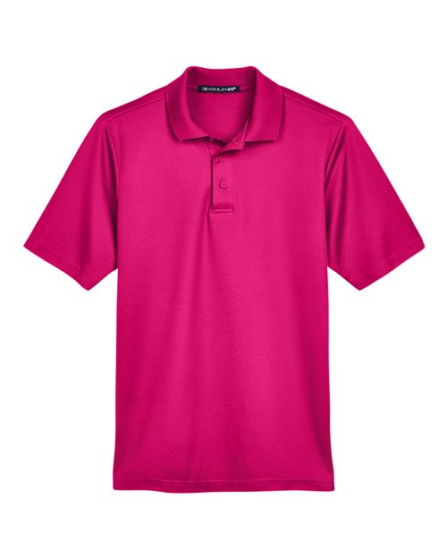 Men's CrownLux Performance® Plaited Polo - Crown Raspberry Front