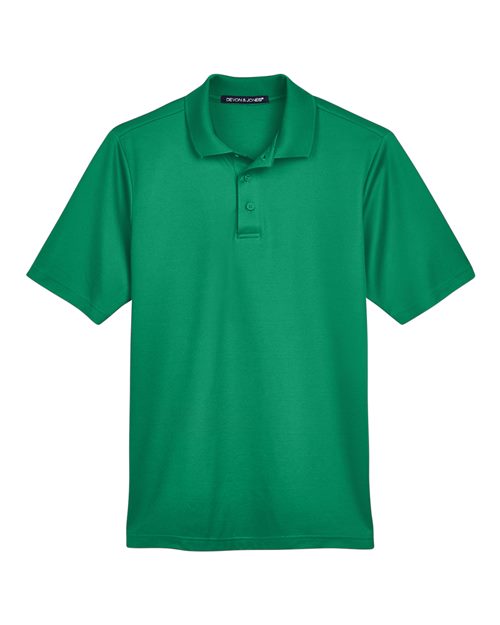Men's CrownLux Performance® Plaited Polo - Kelly Green Front