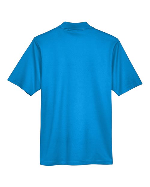 Men's CrownLux Performance® Plaited Polo - Ocean Blue Back