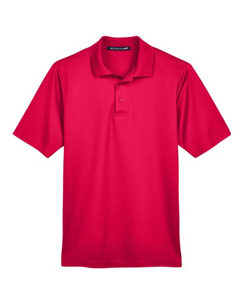 Men's CrownLux Performance® Plaited Polo - Red Front