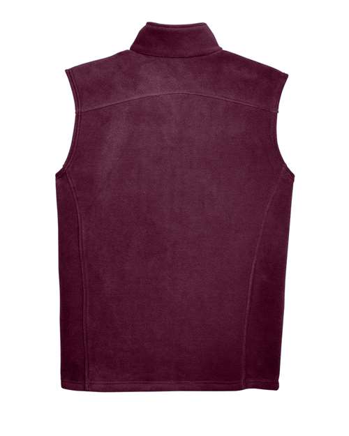 Men's Journey Fleece Vest - Burgundy Back