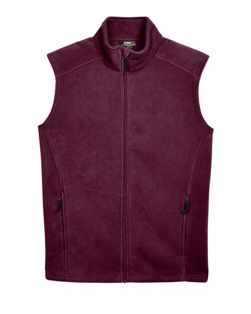 Men's Journey Fleece Vest - Burgundy Front