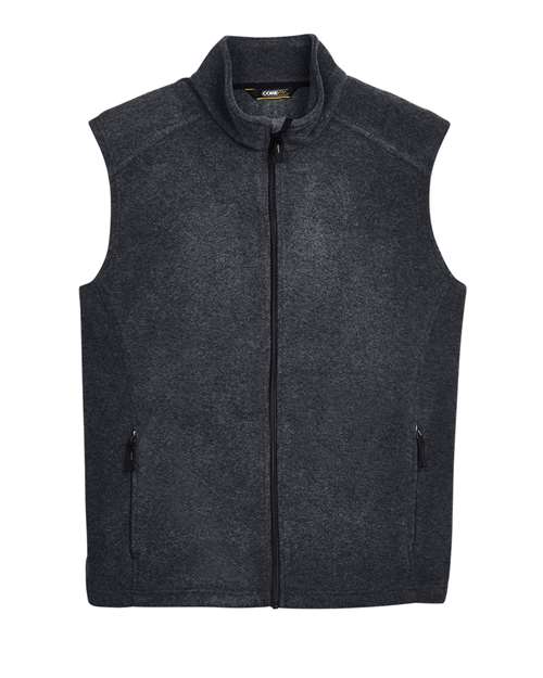 Men's Journey Fleece Vest - Heather Charcoal Front