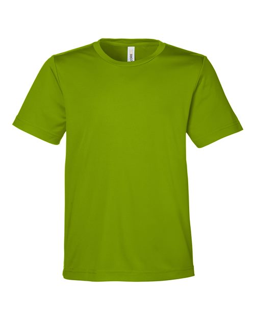Youth Capital Performance T-Shirt - Acid Green Front