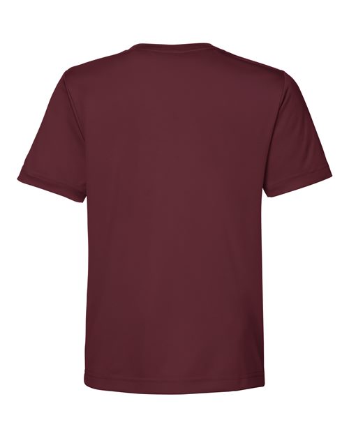 Youth Capital Performance T-Shirt - Burgundy Back