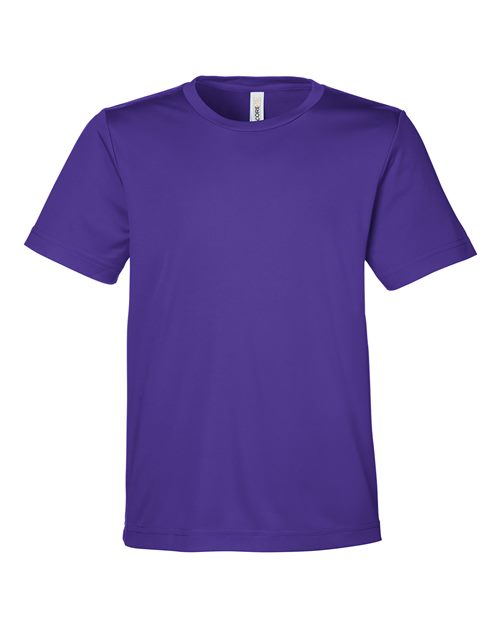 Youth Capital Performance T-Shirt - Campus Purple Front