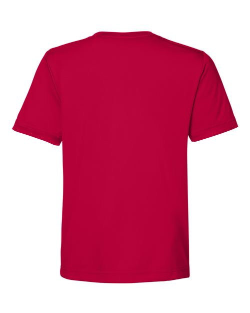 Youth Capital Performance T-Shirt - Classic Red Back