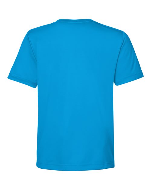 Youth Capital Performance T-Shirt - Electric Blue Back