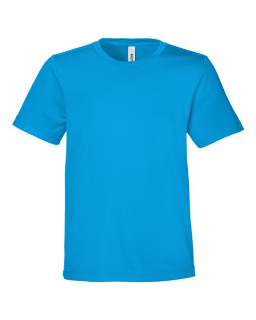 Youth Capital Performance T-Shirt - Electric Blue Front