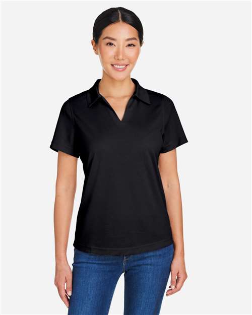 CORE365 Women's Market Snag Protect Mesh Polo - Model Front