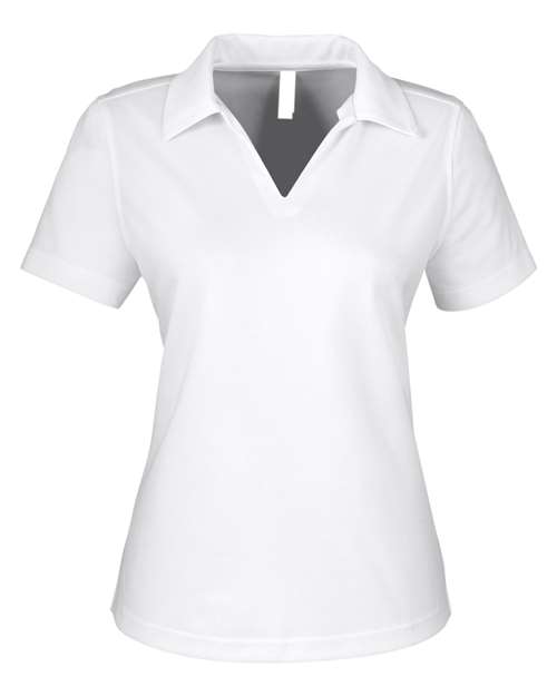Women's Market Snag Protect Mesh Polo - White Front