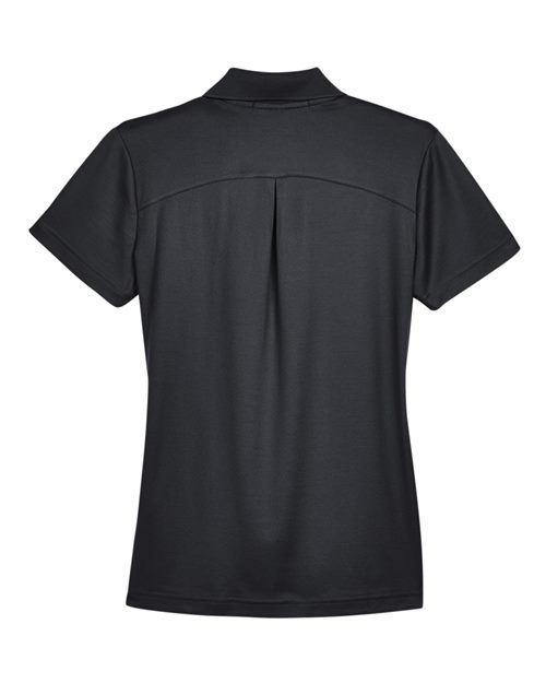 Women's CrownLux Performance® Plaited Polo - Black Back