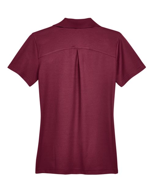 Women's CrownLux Performance® Plaited Polo - Burgundy Back