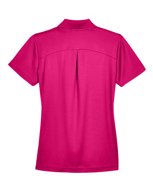 Women's CrownLux Performance® Plaited Polo - Crown Raspberry Back