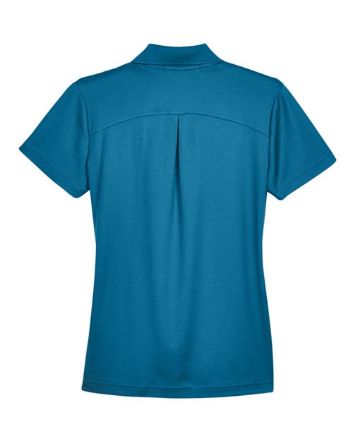 Women's CrownLux Performance® Plaited Polo - Dark Teal Back