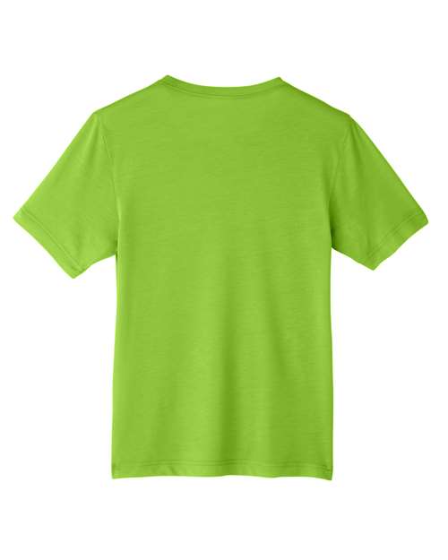 Youth Fusion ChromaSoft™ Performance T-Shirt - Acid Green Back