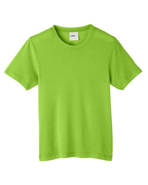 Youth Fusion ChromaSoft™ Performance T-Shirt - Acid Green Front