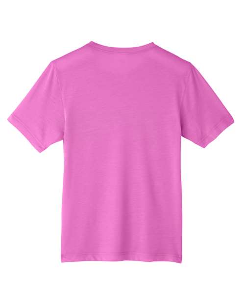 Youth Fusion ChromaSoft™ Performance T-Shirt - Charity Pink Back
