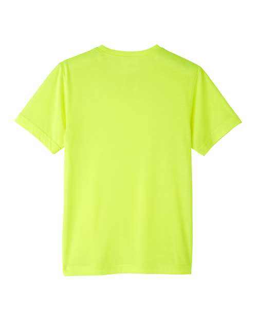 Youth Fusion ChromaSoft™ Performance T-Shirt - Safety Yellow Back