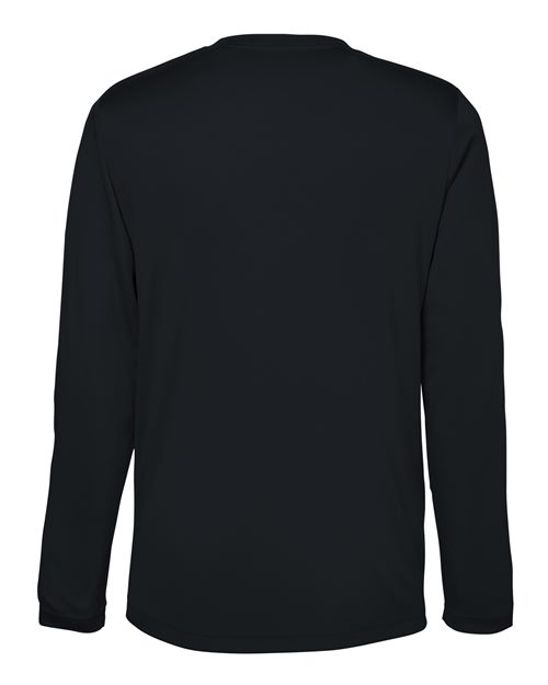 Unisex Capital Long Sleeve Performance T-Shirt - Black Back
