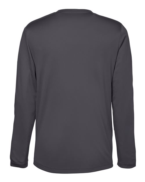 Unisex Capital Long Sleeve Performance T-Shirt - Carbon Back