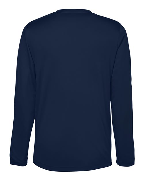 Unisex Capital Long Sleeve Performance T-Shirt - Classic Navy Back