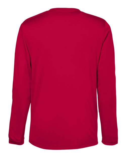 Unisex Capital Long Sleeve Performance T-Shirt - Classic Red Back