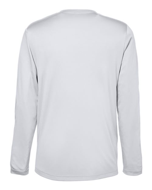 Unisex Capital Long Sleeve Performance T-Shirt - Platinum Back