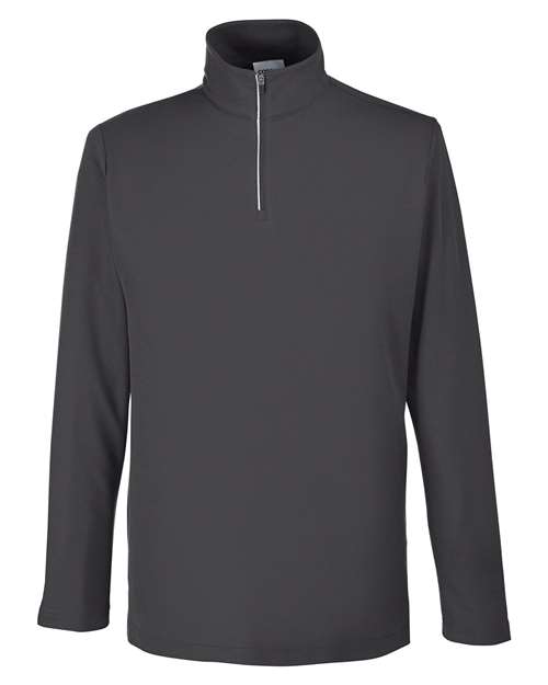Men's Fusion ChromaSoft™ Pique Quarter-Zip Pullover - Carbon Front