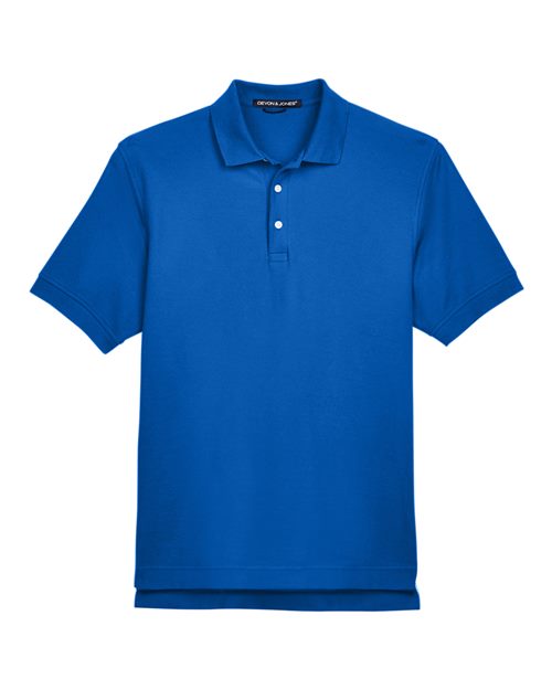 Men's Pima Piqué Polo - French Blue Front