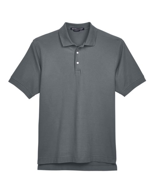 Men's Pima Piqué Polo - Graphite Front
