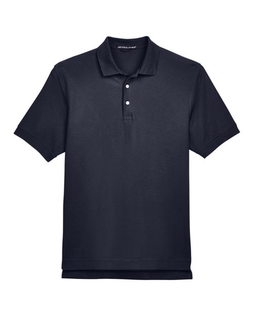 Men's Pima Piqué Polo - Navy Front
