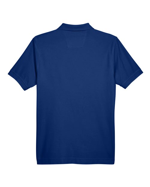 Men's Pima Piqué Polo - True Royal Back